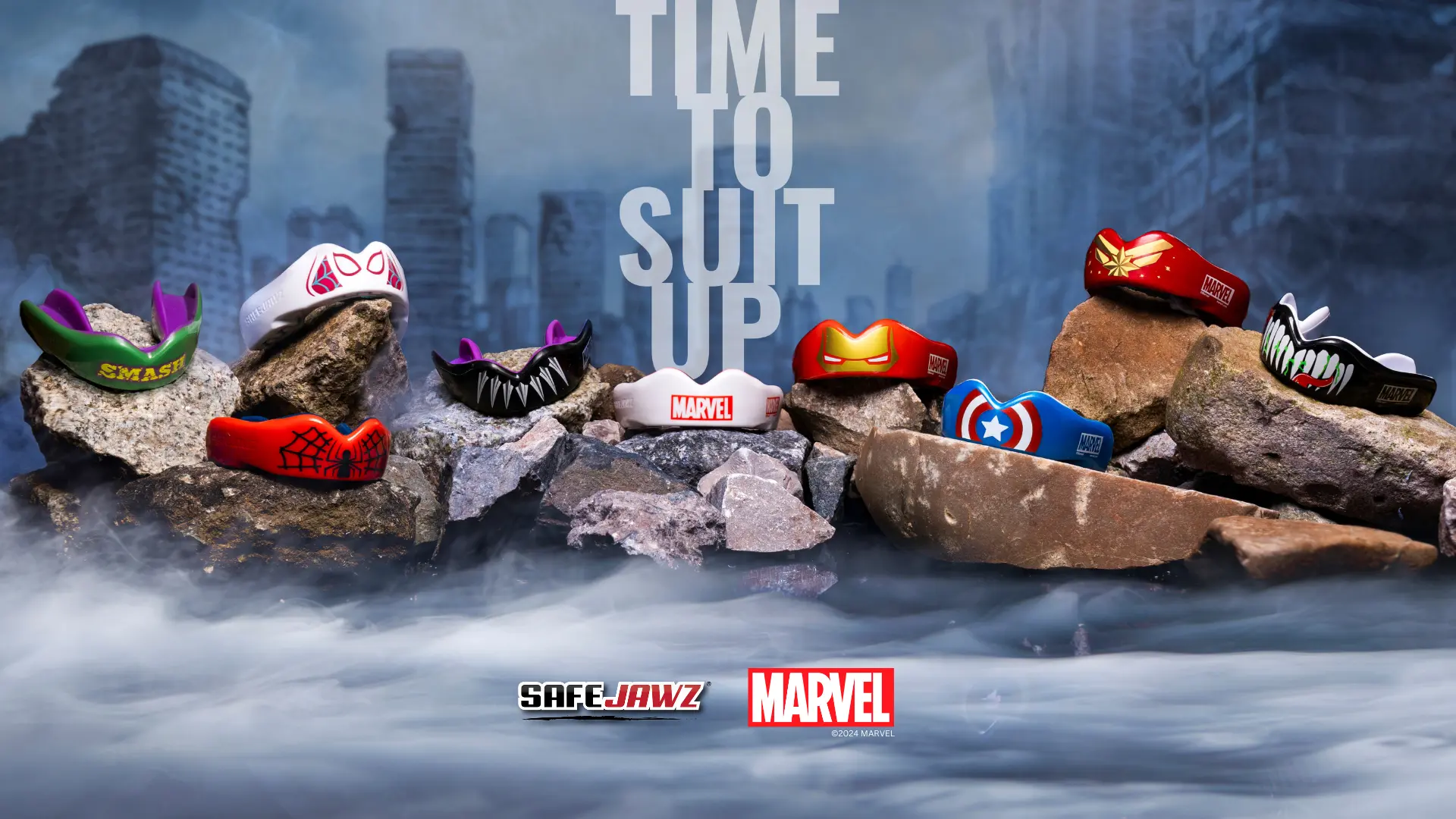 Booster x Marvel mouthguards - Time to suit up